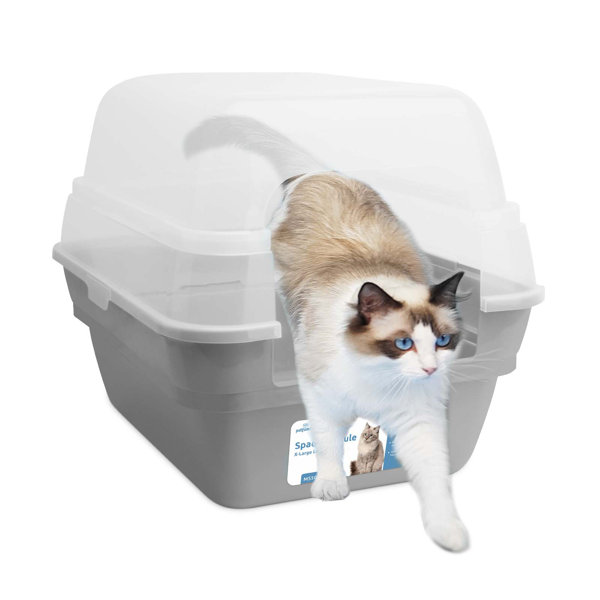 Tucker Murphy Pet™ Space Capsule Jumbo Hooded Cat Litter Box With Lid
